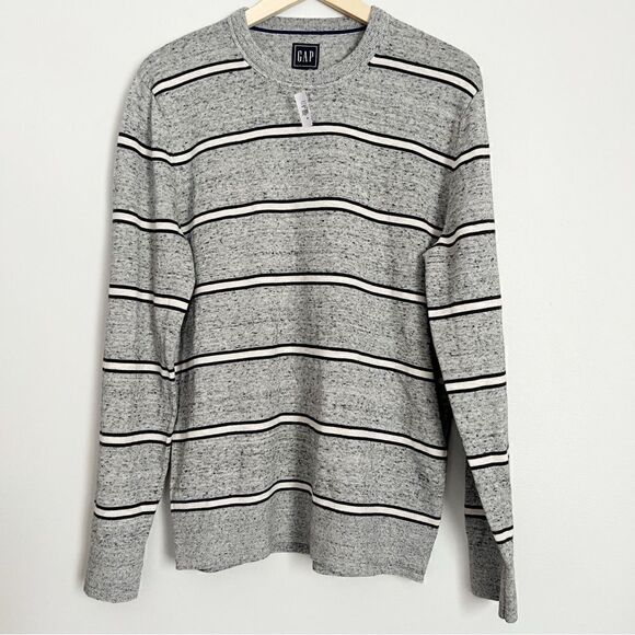 Gap Mainstays stripe crew neck sweater - Picture 1 of 6